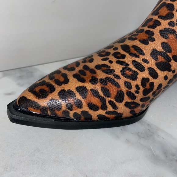 🐆 EXCELLENT CONDITION A RIDER GIRL LEOPARD ANKLE BOOTIE WOMENS SIZE 8 - Picture 3 of 11